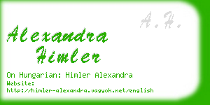 alexandra himler business card